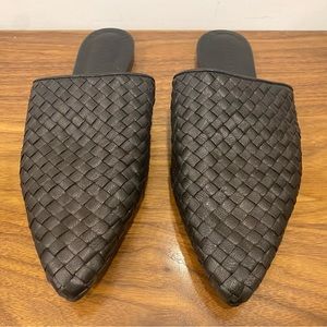 Flat mules Fred Salvador , worn once, like new . Size 8 leather